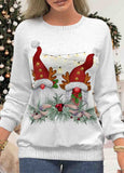 Christmas Snowman Print  Sweatshirt