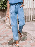 Vintage Cotton-Blend Pants