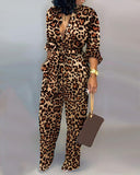 Leopard  Wide Leg Jumpsuit